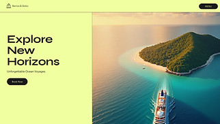 Travel & Tourism website templates - Cruise Travel Agency (Adventurous)