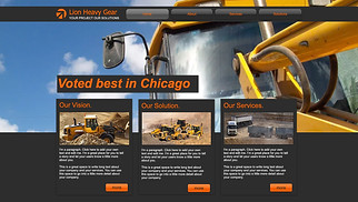 Automotive & Cars website templates - Construction Company