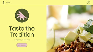 Restaurants & Food website templates - Burrito Bar (Energetic)