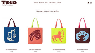 Templates de sites web Tout - Magasin d'accessoires (coloré)
