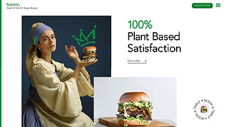 Шаблон для сайта в категории «Рестораны и еда» — Vegan Fast Food