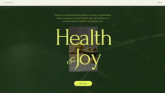 Health & Wellness website templates - Health & Wellness Blog (Fresh)