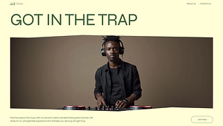 DJ & Producer website templates - Trap DJ (Fresh)