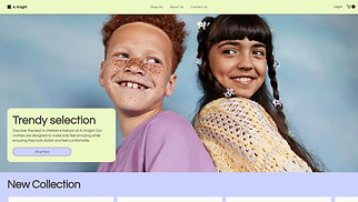 Kids & Babies website templates - Ecom Children's Clothing Shop (Stylish)
