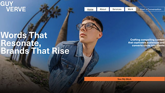 เทมเพลตเว็บไซต์ แฟ้มผลงาน & CV - Content Writer (Fresh)