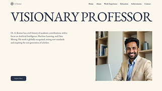 Education website templates - Academic CV (Scholarly)