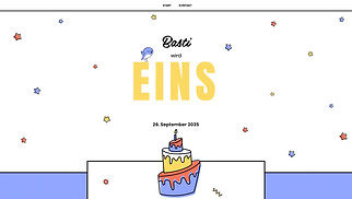 Veranstaltungen Website-Vorlagen - Geburtstagseinladung