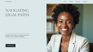 Law website templates - Family Law Attorney (Elegant)