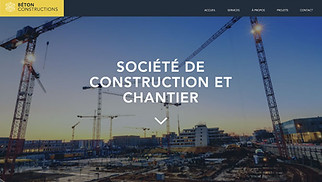 Templates de sites web Entreprises de services - Société de Construction