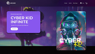 Elektronik site şablonları - Oyun Mağazası