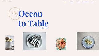 全部網站範本- 魚類和海鮮餐廳