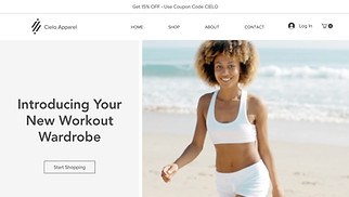 Mode en kleding website templates - Sportkledingwinkel