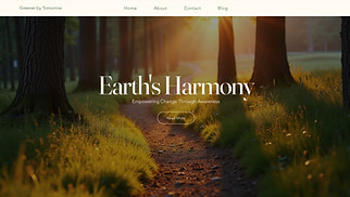 News & Business website templates - Environment Blog (Natural)