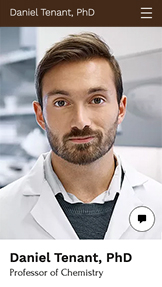 Mẫu trang web Sơ yếu lý lịch và Hồ sơ cá nhân – Nhà nghiên cứu 