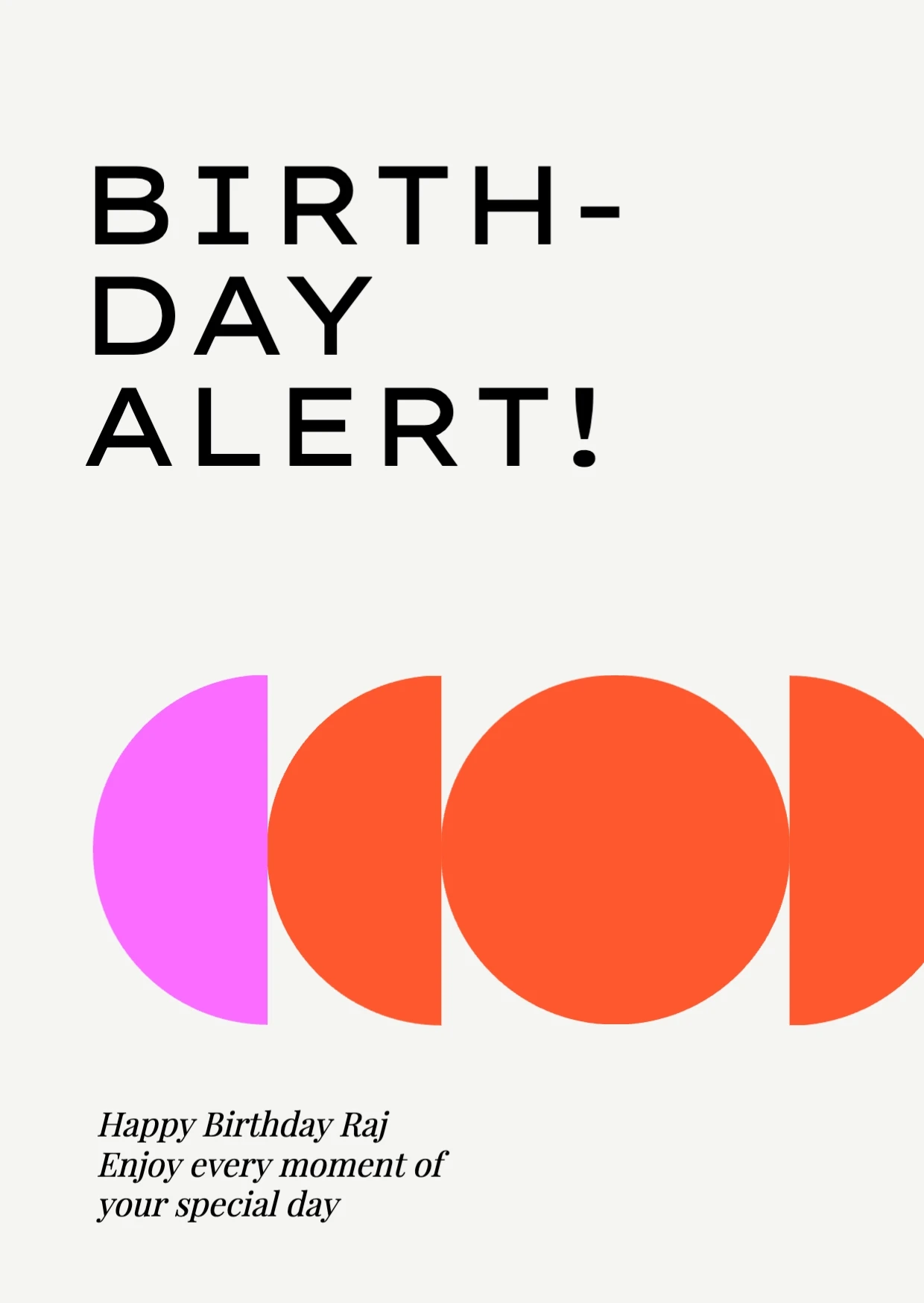 Retro Geometric Birthday Greeting Card