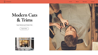 Beauty & Hair website templates - Barber (Urban)