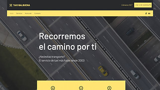 Transporte y autos plantillas web – Compañía de taxis