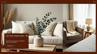 Interior Design website templates - Home Decorator (Cozy)
