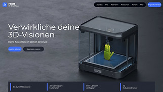 Technologie & Apps Website-Vorlagen - 3D-Druck-Unternehmen