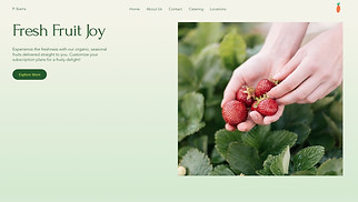 Restaurants & Food website templates - Fruit Delivery Service (Bright)