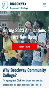 Mẫu trang web Trường học và Trường đại học – Cao đẳng cộng đồng