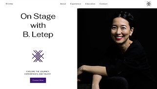 Performing Arts website templates - Acting Resume (Clean)