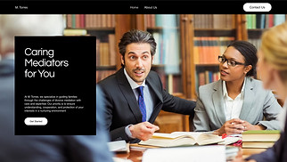 Law website templates - Divorce Mediation Services (Dark)