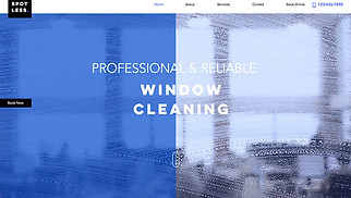 服務和維護網站範本- 清潔公司