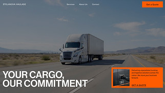 Hjemmesideskabeloner til Alt t - Vognmand (fed)