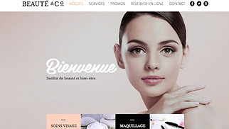 Templates de sites web Maquillage et Cosmétiques - Salon de beauté