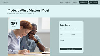  website templates - Insurance Agency (Sleek)
