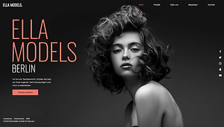 Fashion Website-Vorlagen - Modelagentur 