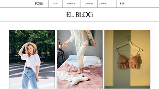 Blogs plantillas web – Blog de moda 