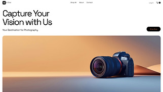 eCommerce website templates - Online Camera Store (Modern)
