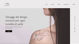 Template Arti creative per siti web - Tatuatore/Tatuatrice 