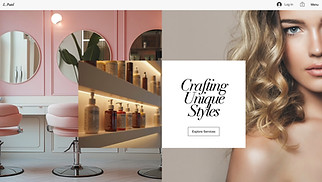 Beauty & Hair website templates - Hair Salon (Chic)