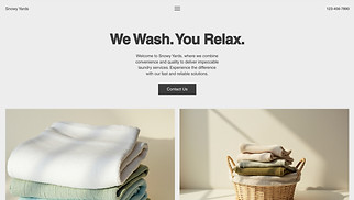 Industrial website templates - Laundry Service (Minimal)