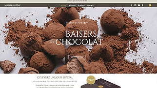 Templates de sites web Boutiques en ligne - Boutique de chocolat