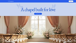 Religion website templates - Wedding Chapel (Serene)