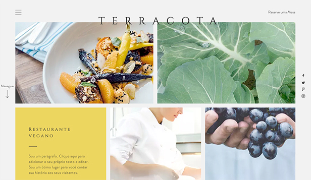 Restaurantes e Comida website templates – Restaurante Vegano