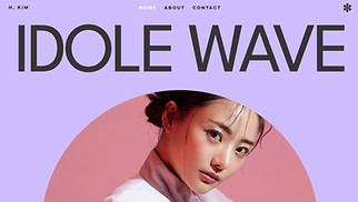 Band website templates - K-Pop Band (Colorful)