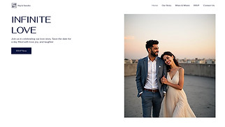 Weddings website templates - Wedding Invitation (Chic)