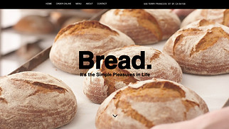 咖啡及麵包網站範本- 烘焙坊