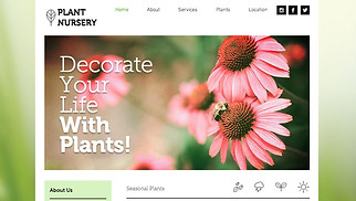 Farming & Gardening website templates - Plant Shop
