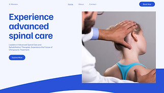  website templates - Chiropractor Clinic (Modern)