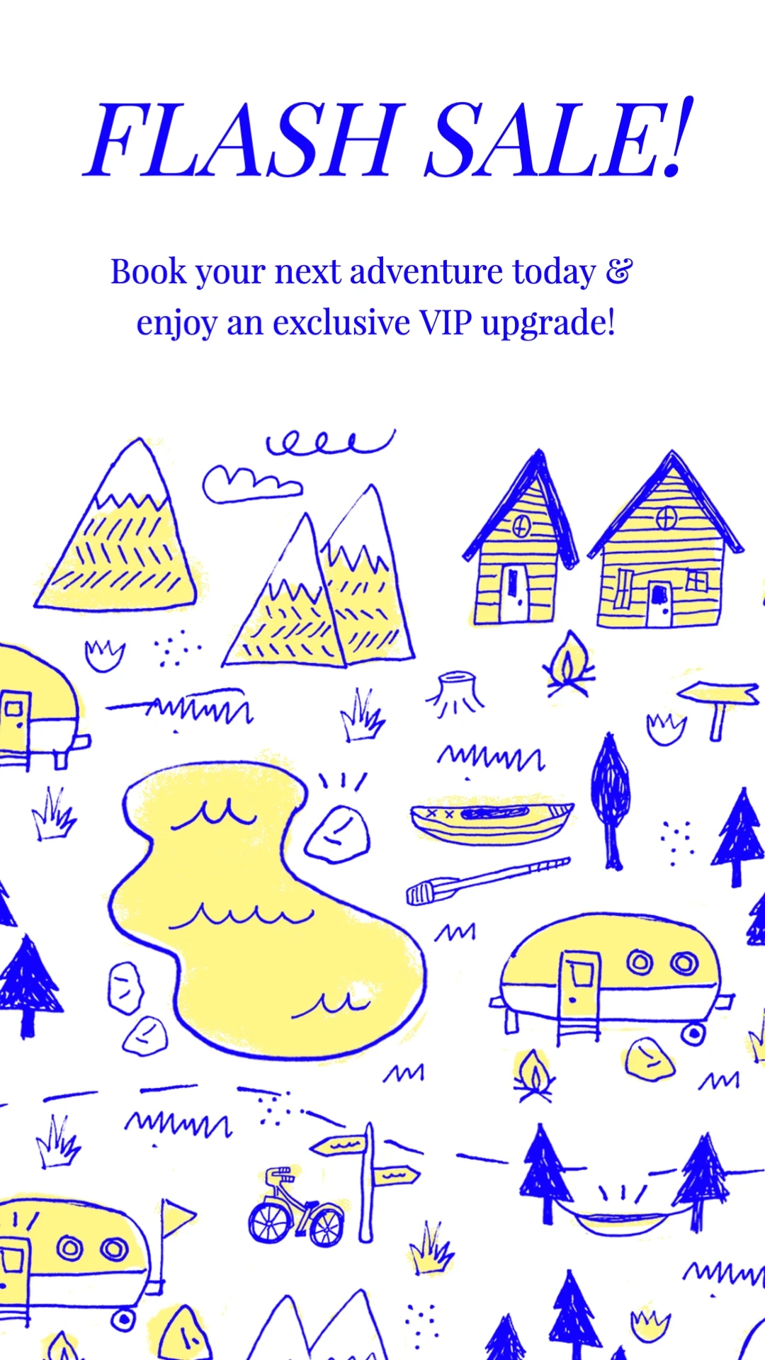 Handmade Illustrative Travel & Hospitality Facebook Story