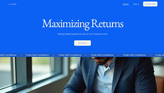Business website templates - Financial Trader (Energetic)