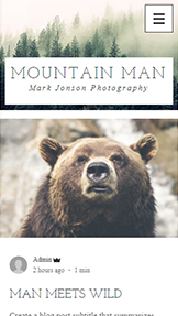 Mẫu trang web nghệ thuật – Blog nhiếp ảnh