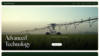 Industrial website templates - Agricultural Engineering Firm (Modern)