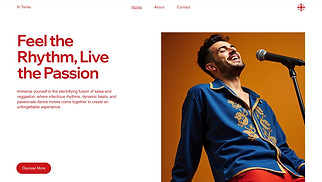 All website templates - Latin Music Singer (Lively)